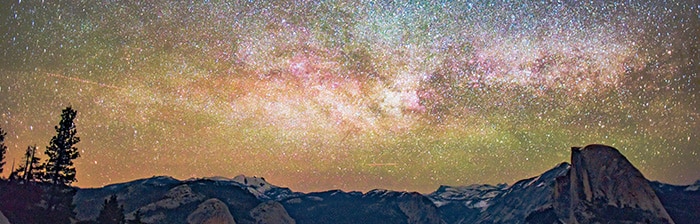 mountain range with stars above - hypnosis for insomnia guide